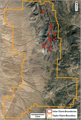 MAP: 26 INLIER CLAIMS – TAYLOR PROJECT (CNW Group/A2 Gold Corp) MAP: 26 INLIER CLAIMS – TAYLOR PROJECT (CNW Group/A2 Gold Corp)